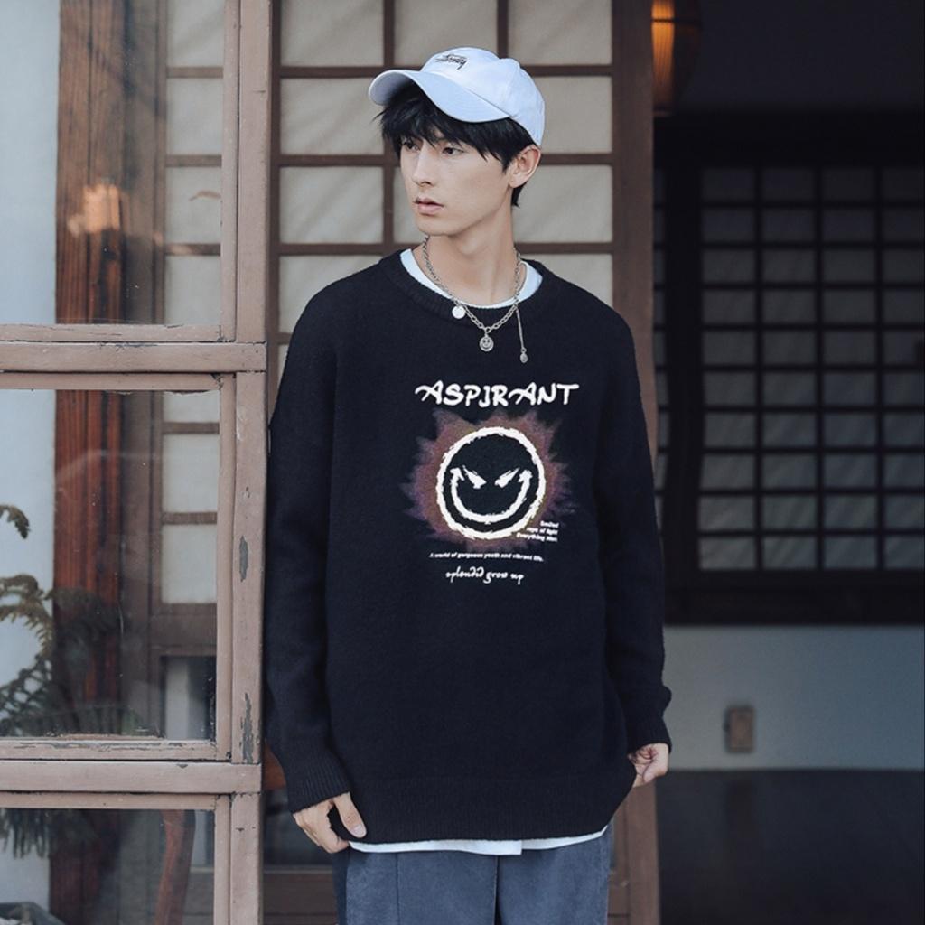 Áo len giữ nhiệt MEANSTORE len mùa đông nam nữ phong cách Hàn Quốc Ulzzang màu xanh, đen. xám