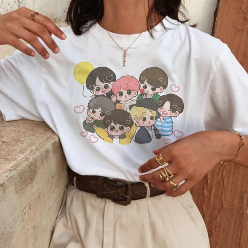 Áo Phông Mặt Chibi Bangtan Boys