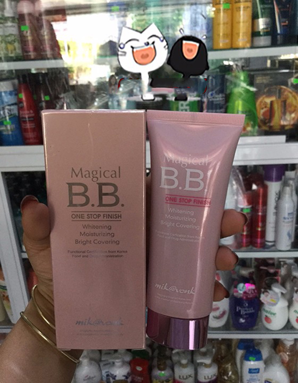 Kem nền trang điểm Mik@vonk Magical BB Cream Hàn Quốc 60g tặng kèm móc khoá