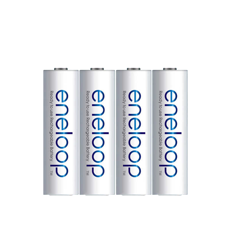 Pin sạc AA Eneloop 1900mAh Vỉ 4 Viên - phiên bản nội địa box Nhật (Trắng) Hàng Nhập Khẩu