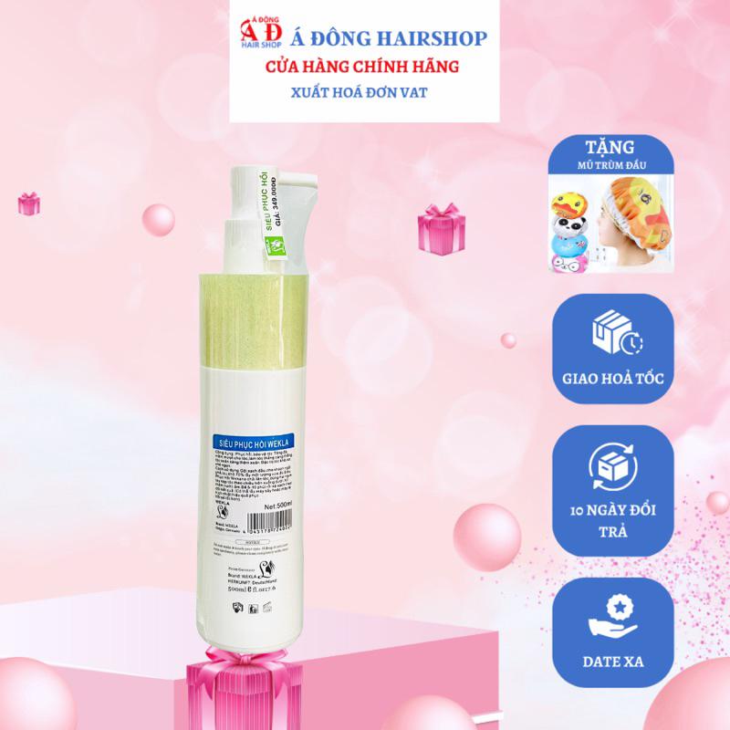 BỘ DẦU GỘI XẢ HẤP Ủ WEKLA SIÊU PHỤC HỒI TÓC HƯ TỔN SUÔN MƯỢT + Gội xả gói Karseell 15ml