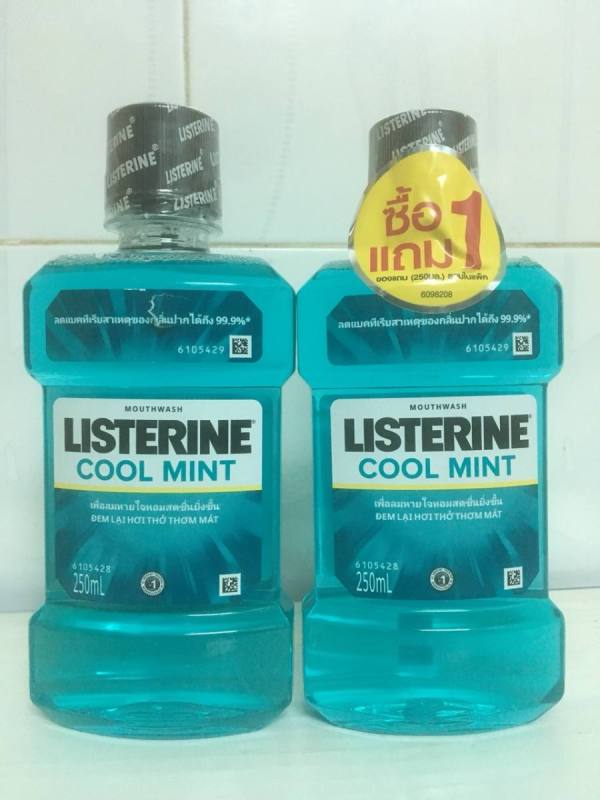 Combo 2 chai nước súc miệng Listerine Cool Mint Hương Bạc Hà 250ml/chai