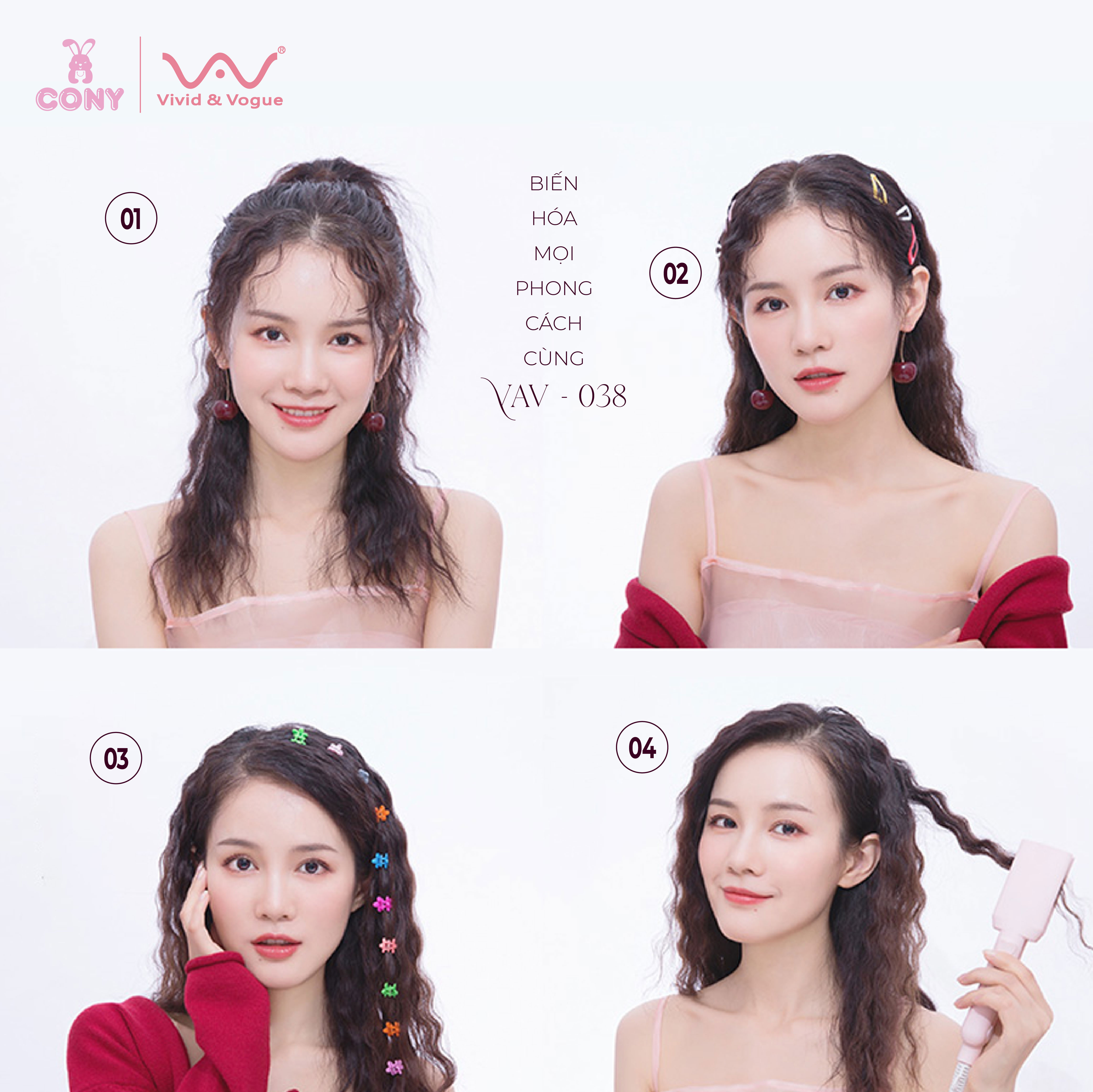 Máy Dập Xoăn Sóng Nước Vivid&amp;Vogue - VAV038