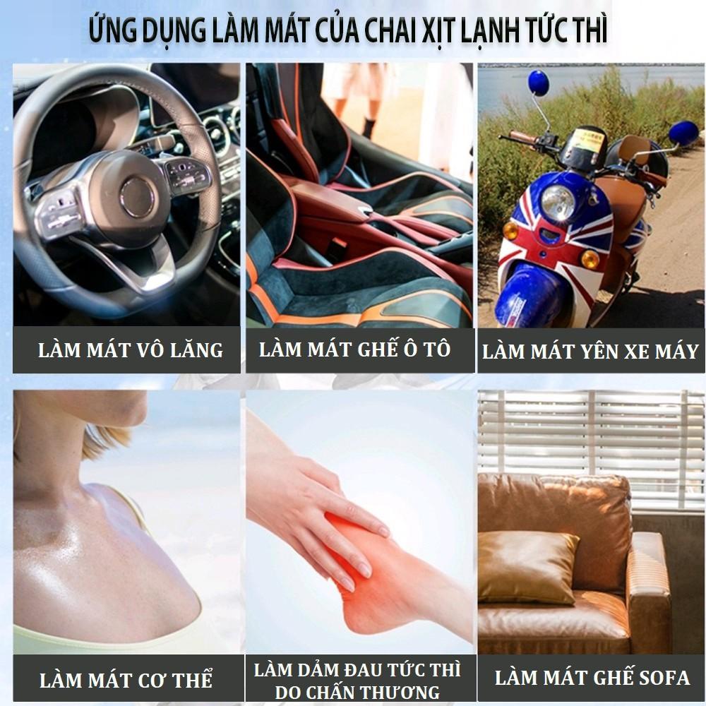 Bình xịt làm lạnh nhanh tức thì Chai xịt làm lạnh nhanh oto Chai xịt làm mát cơ thể Chai xịt giảm đau