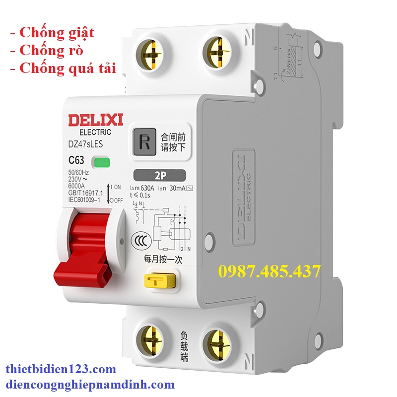 Aptomat Chống rò chống giật chống quá tải RCBO