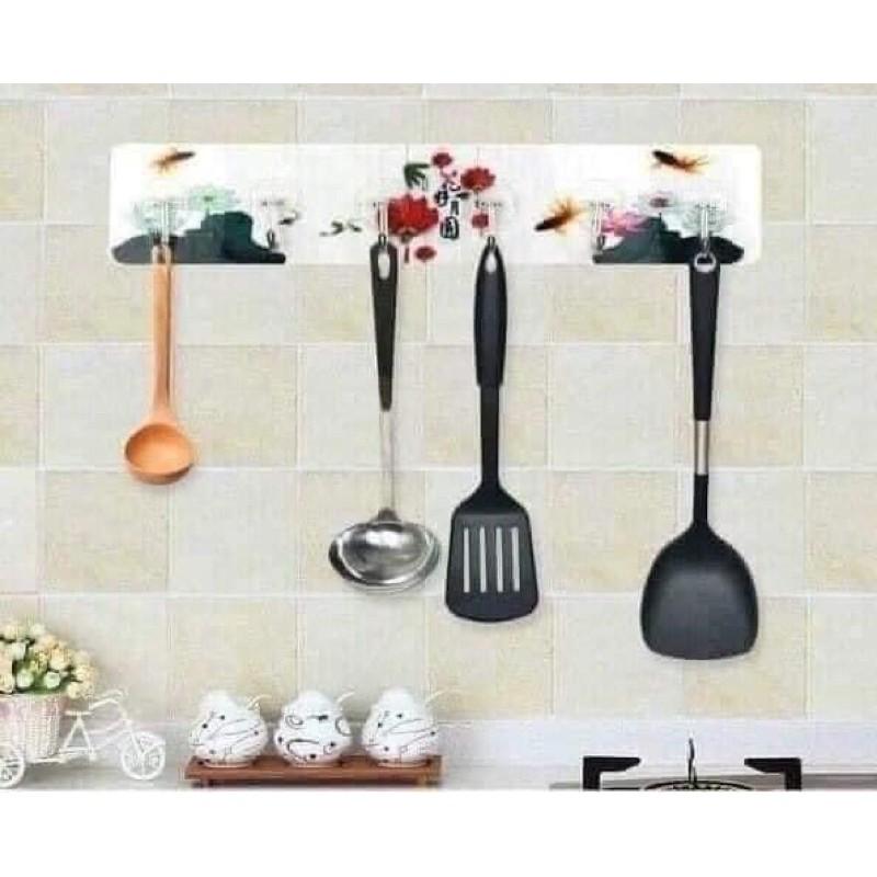 Thanh 6 móc dán cường lực trong và hình