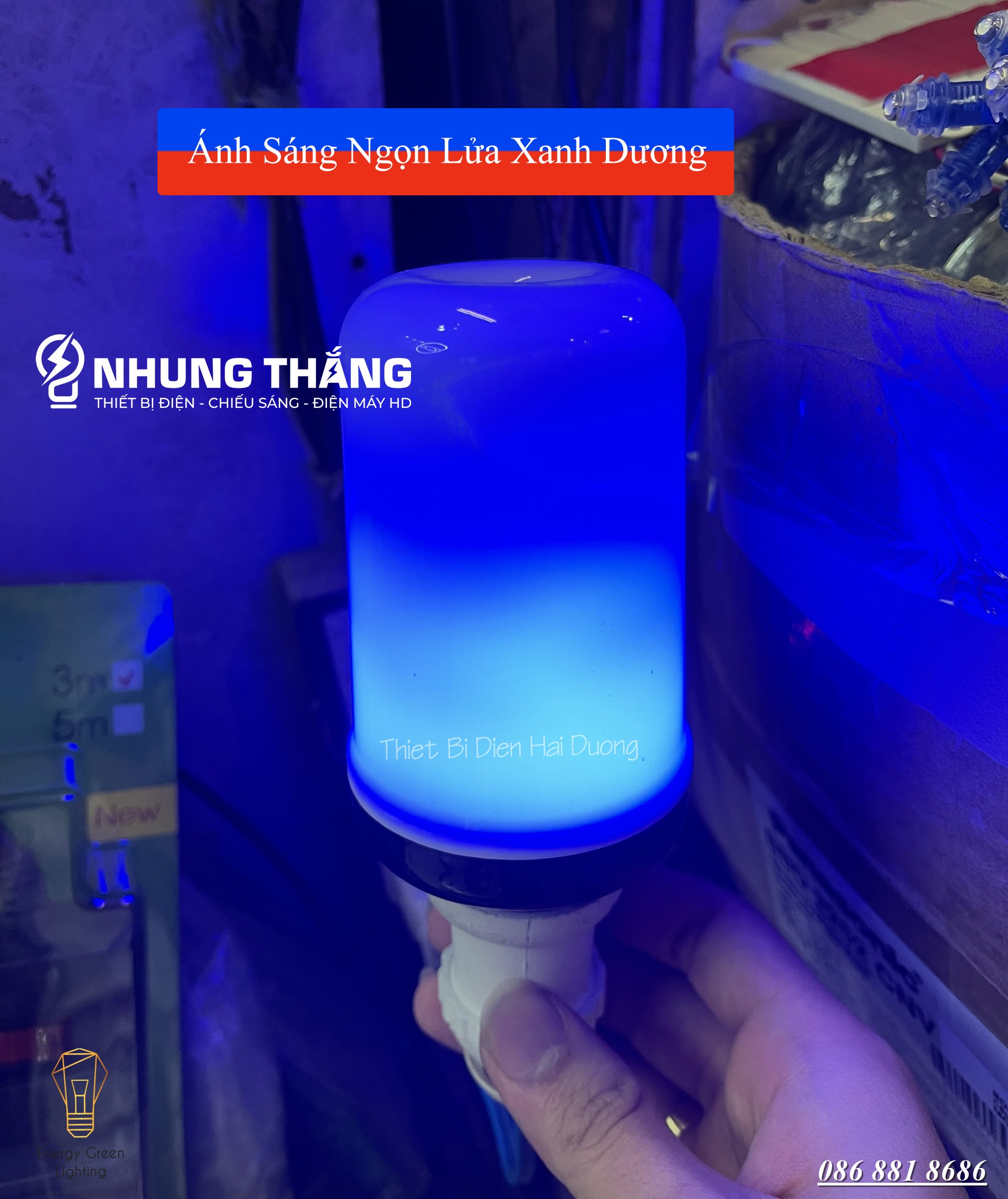 Bóng Đèn Led Tạo Hiệu Ứng Ngọn Lửa Cháy Độc Đáo - Đui E27 - Ánh Sáng Siêu Sáng, Siêu Tiết Kiệm Điện