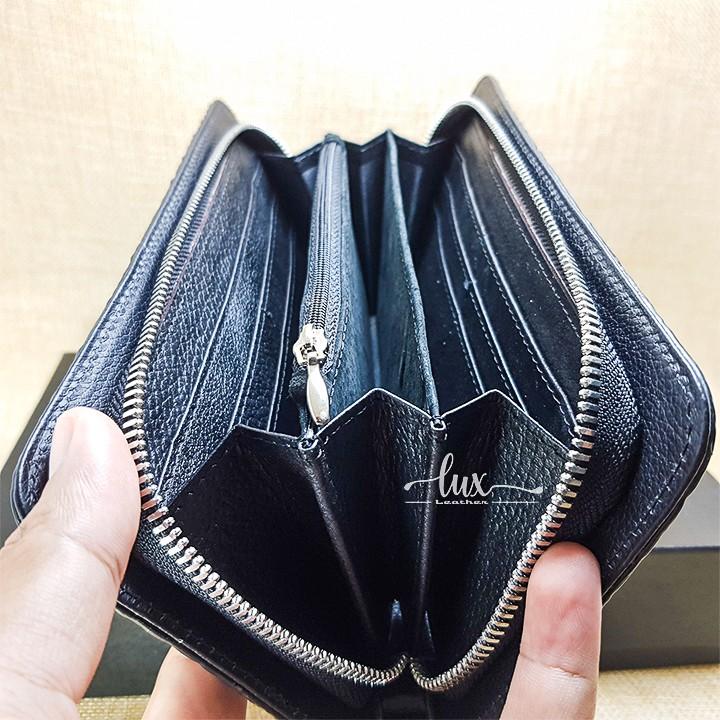 Ví Nữ Cầm tay Da cá sấu LuxLeather LW42010- Một dây kéo