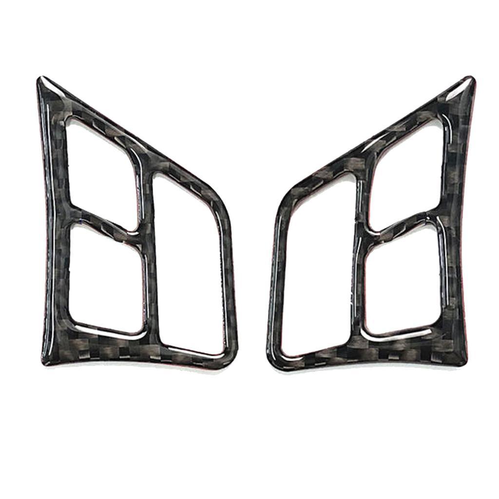 Carbon Fiber Replacement Steering Wheel Buttons Stickers Trim For E90