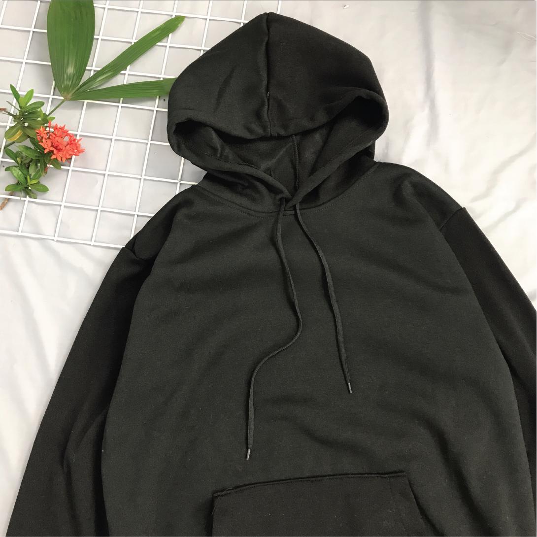 Áo hoodie trơn Hàn Quốc nữ - freesize