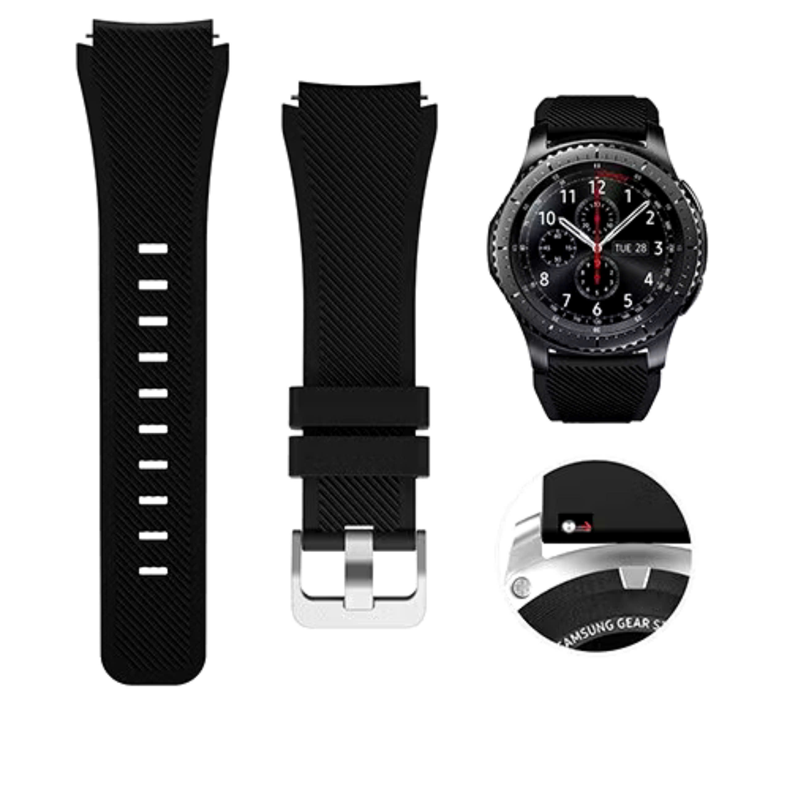 Dây Đeo Thay Thế 22mm Cho Đồng Hồ Samsung Galaxy Active Watch 2 40mm / 44mm / Galaxy Watch 42mm Gear S2 Classic Phụ Kiện, hàng nhập khẩu