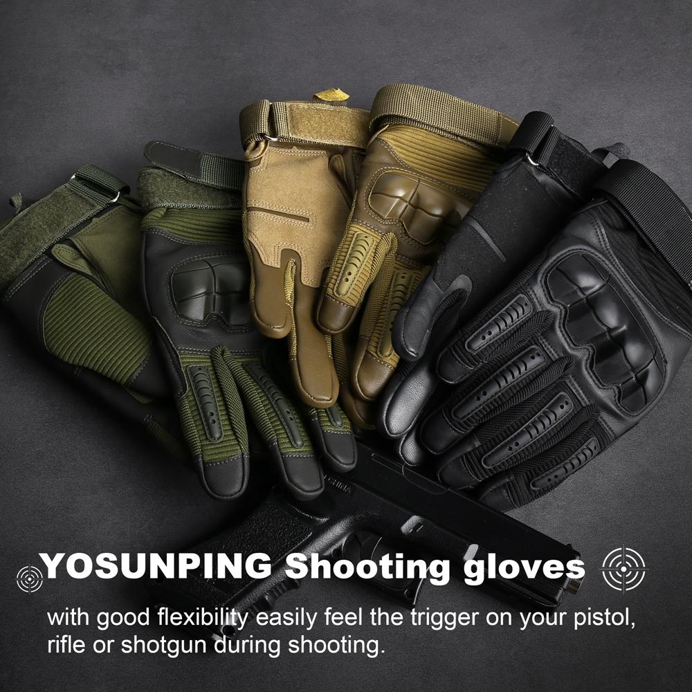 Màn Hình Cảm Ứng Găng Tay Chiến Thuật PU Da Quân Đội Quân Chiến Đấu Airsoft Thể Thao Đi Xe Đạp Bóng Sơn Săn Bắn Full Ngón Tay Găng Tay Nam