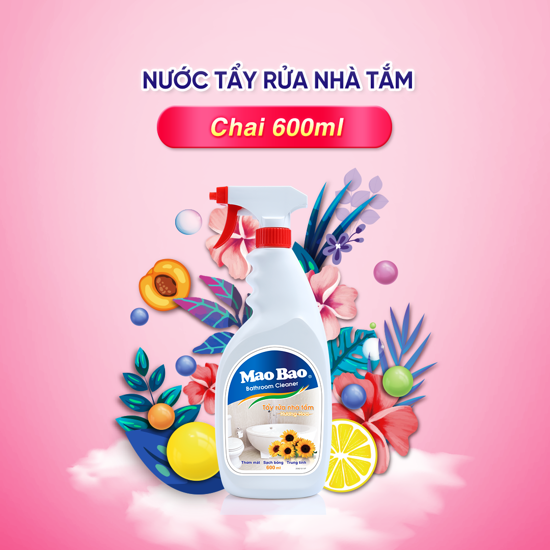 Nước Tẩy Nhà Tắm Mao Bao 600ml