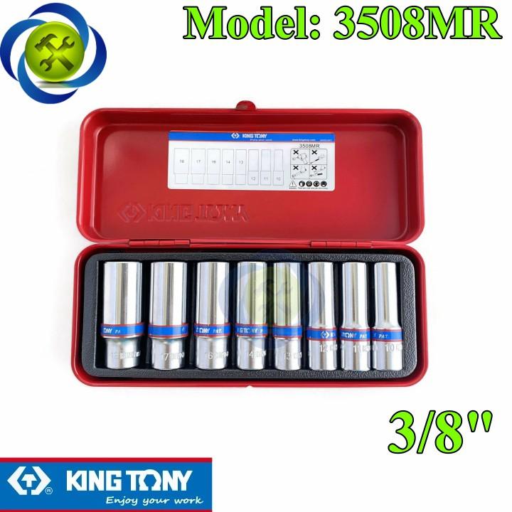 Bộ tuýp 3/8 Kingtony 3508MR loại dài có 8 cái 10-19mm