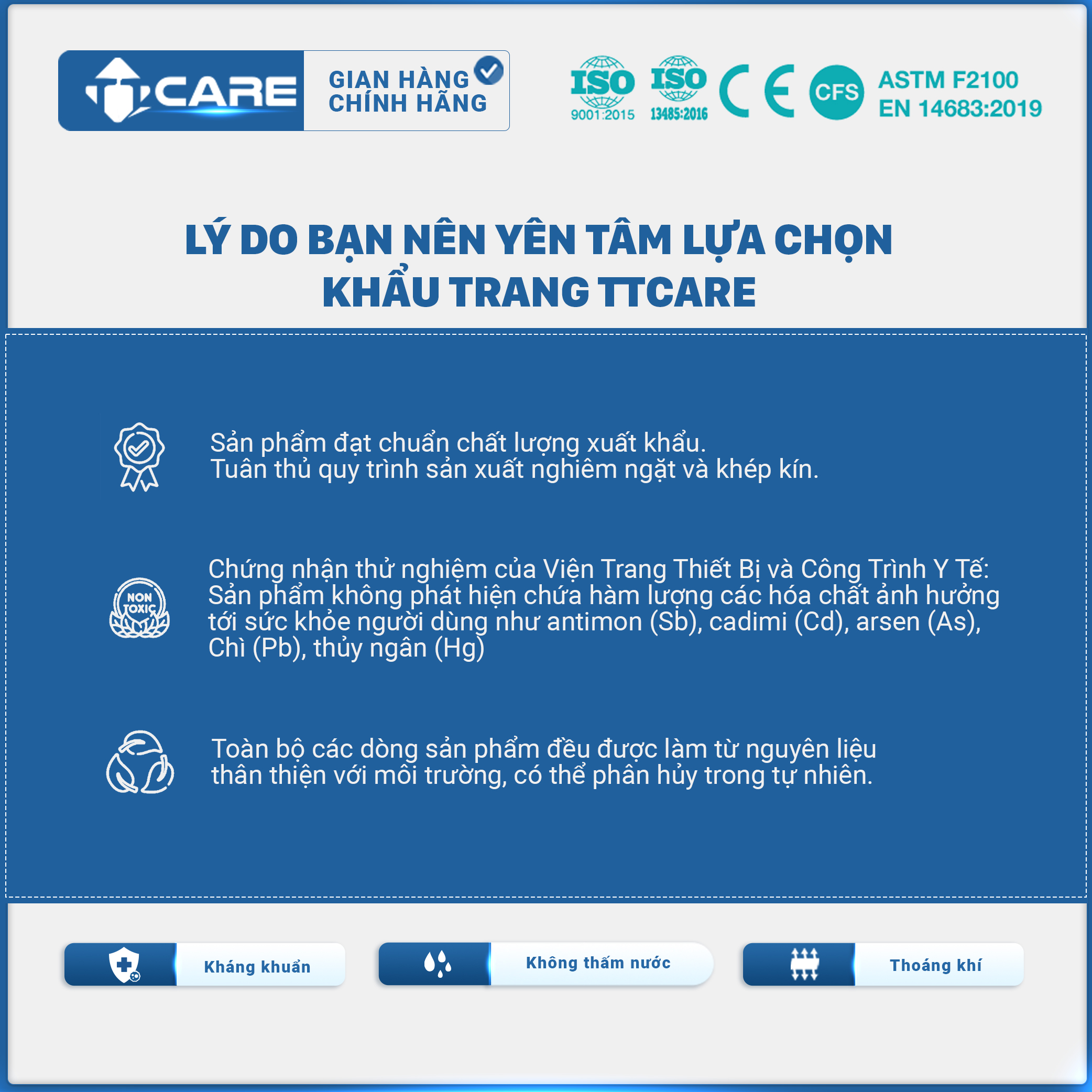 Khẩu Trang Y Tế 4 Lớp Siêu Kháng Khuẩn TT CARE Lọc Sạch Bụi Mịn Bảo Vệ Sức Khỏe Hiệu Quả