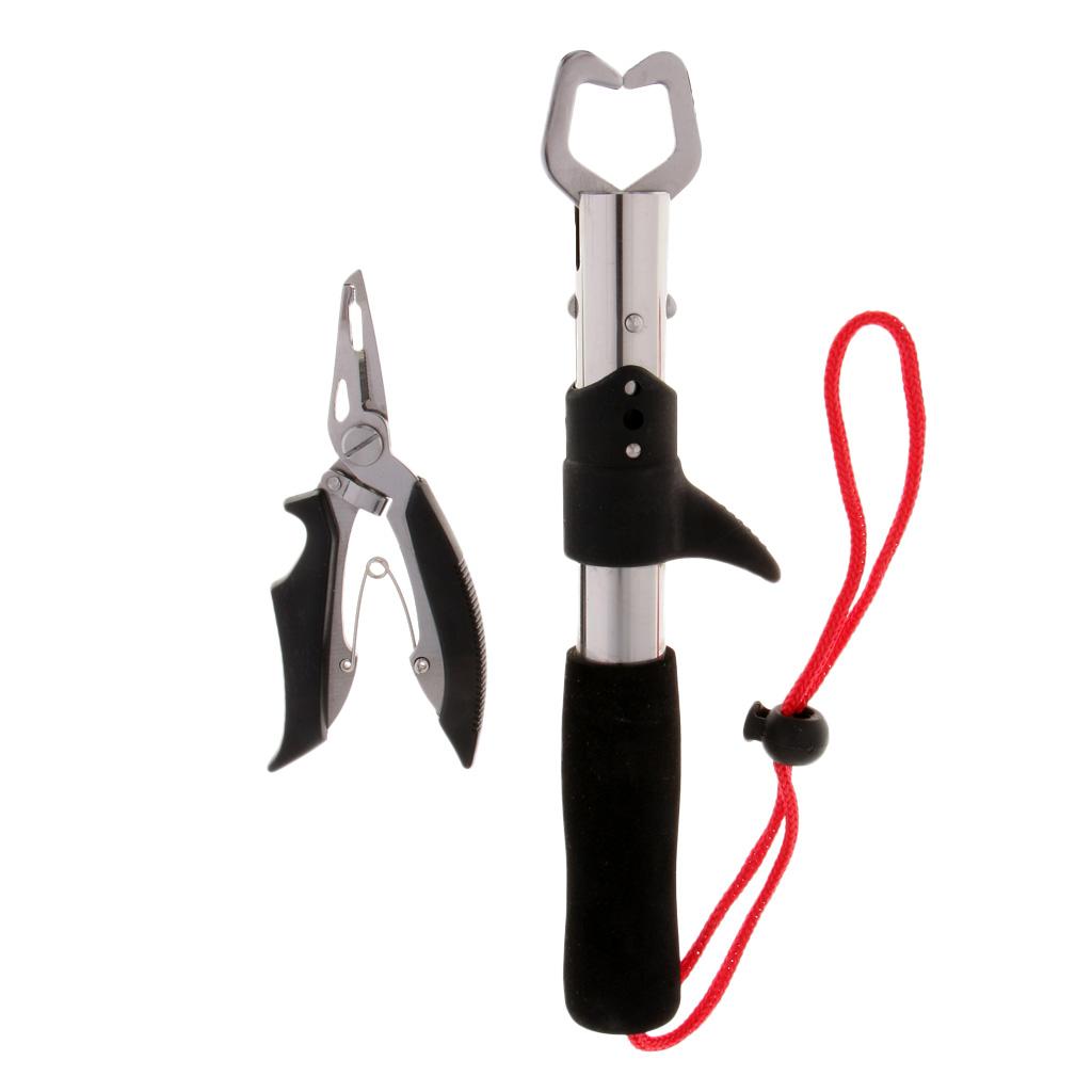 Holder Lip Gripper Fishing Pliers Clamp Hook Remover Line Braid Cutter