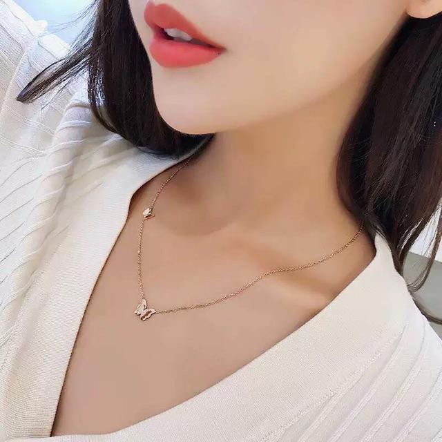Dây chuyền titan nữ không đen DTZ157