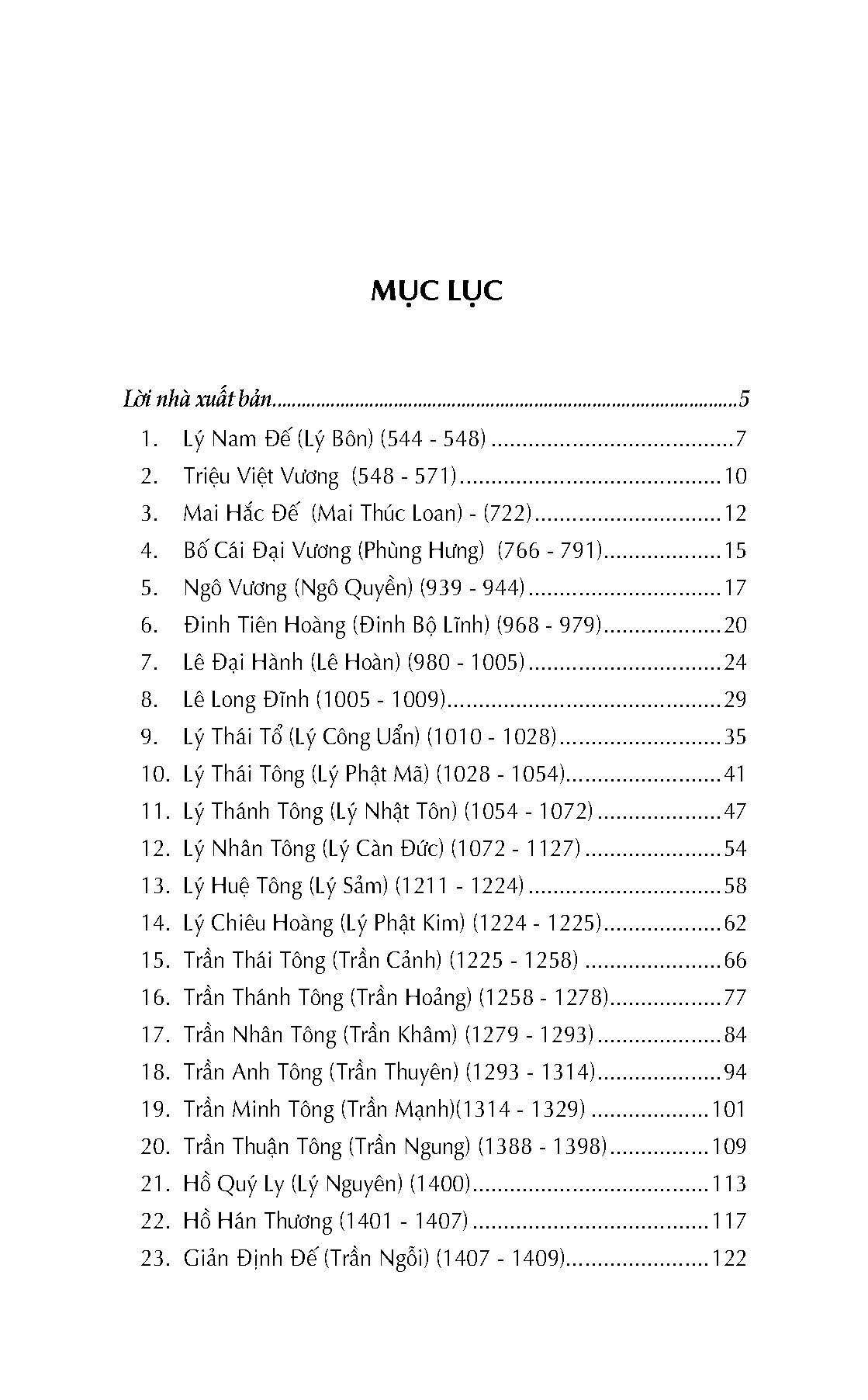 54 Vị Hoàng Đế Việt Nam (Tb)