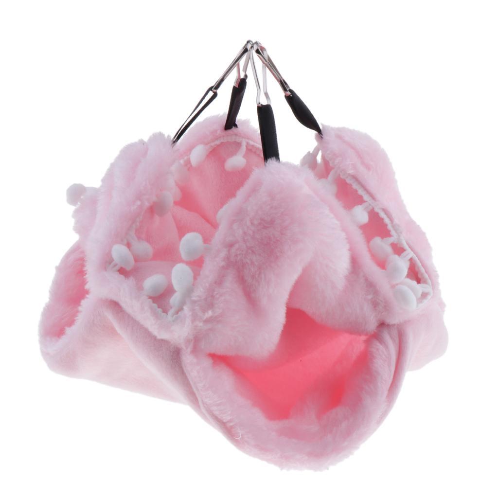 Small Animal Birds Cozy Hammock Winter Warm Nest For Hamster Birds Parrot Green