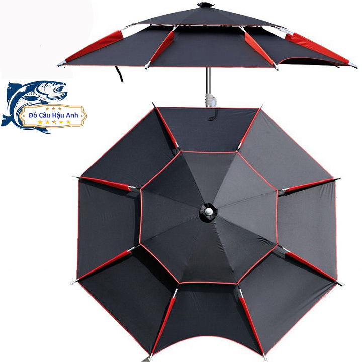 Ô Câu Cá Dù Che Nắng Che Mưa 2 Tầng Dã Ngoại Cao Cấp KK14