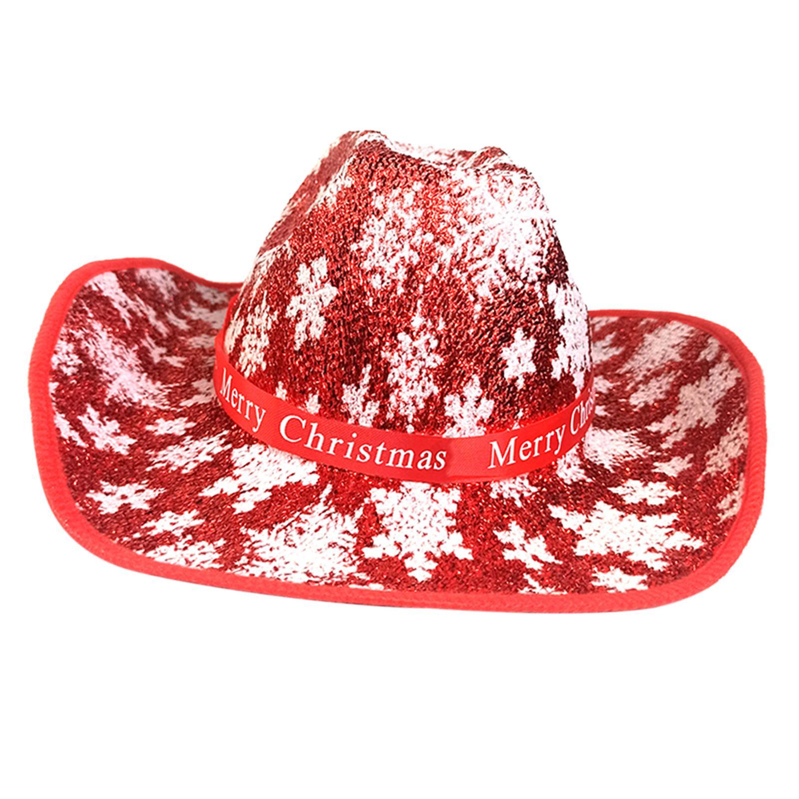 Western Cowboy Hat Wide Brim Cowgirl Hat for Christmas Carnival Costume