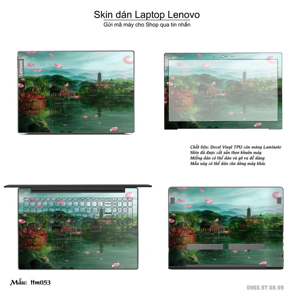 Skin dán Laptop Lenovo in hình Tranh thủy mặc _nhiều mẫu 2 (inbox mã máy cho Shop)