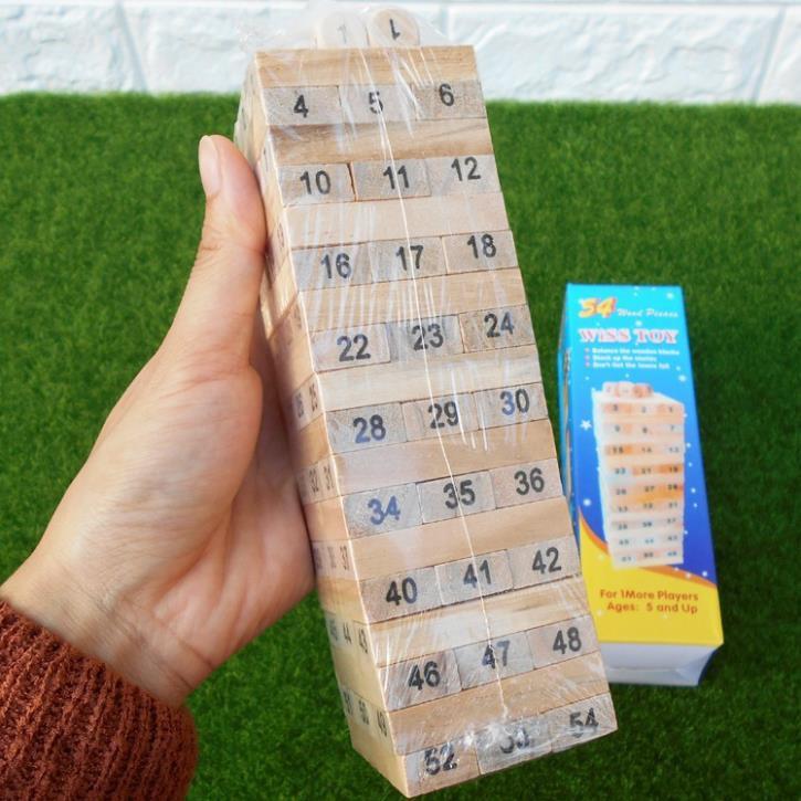 Đồ Chơi Rút Gỗ Wish Toy Cho Bé (54 thanh)