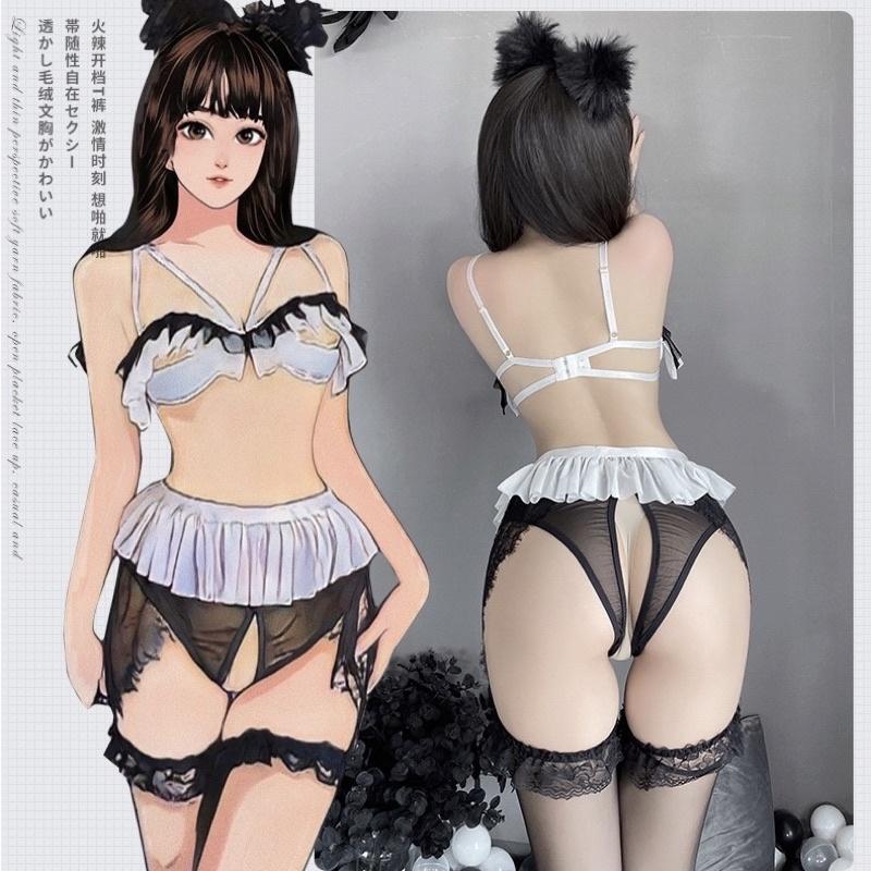LL2564 - Nội Y Ren Bèo Nhún Nữ Tính Kết Hợp Cut-out Gợi Cảm - Đồ Lót Nữ Sexy