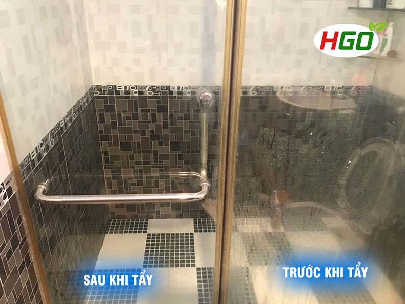 Combo tẩy cặn canxi nhà tắm HGO Plus + tẩy dầu mỡ nhà bếp HGO bình xịt 500ml, sử dụng tiện lợi hiệu quả tiết kiệm