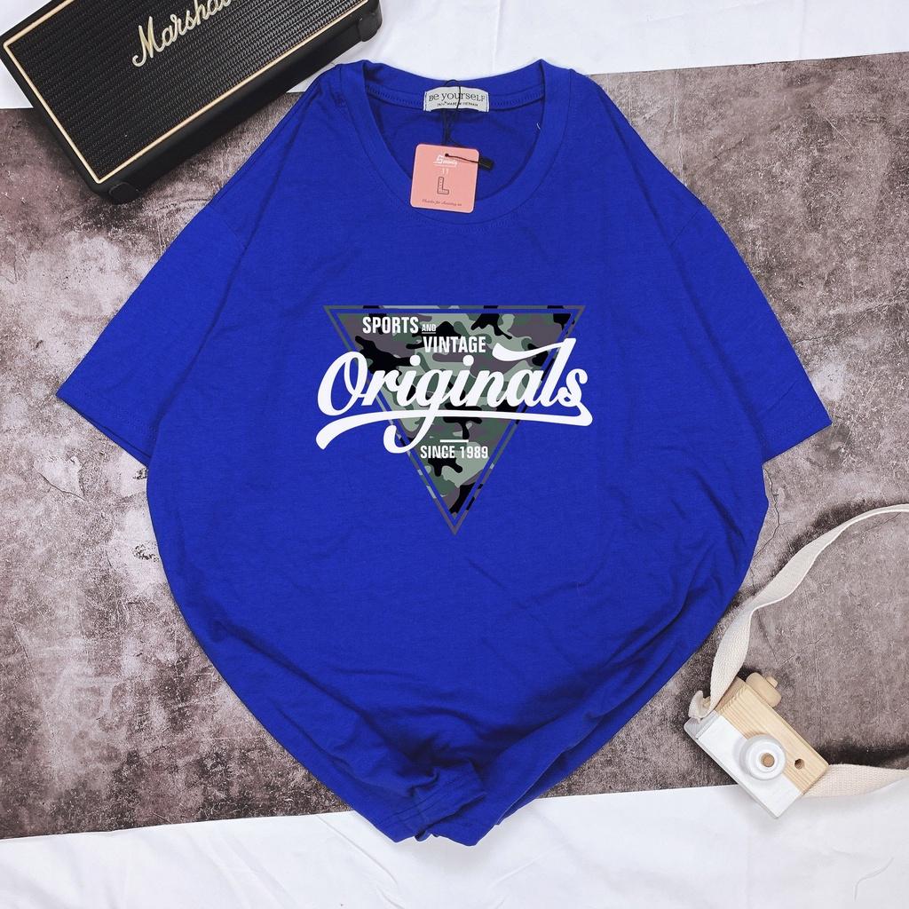 Áo thun tay ngắn unisex nam nữ size M L XL - TAM GIÁC ORIGINAL
