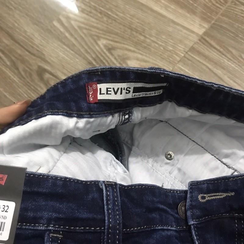 Quần bò dài nam trung niên túi chéo dáng thụng chất co giãn hàng cao cấp Levi’s đẹp