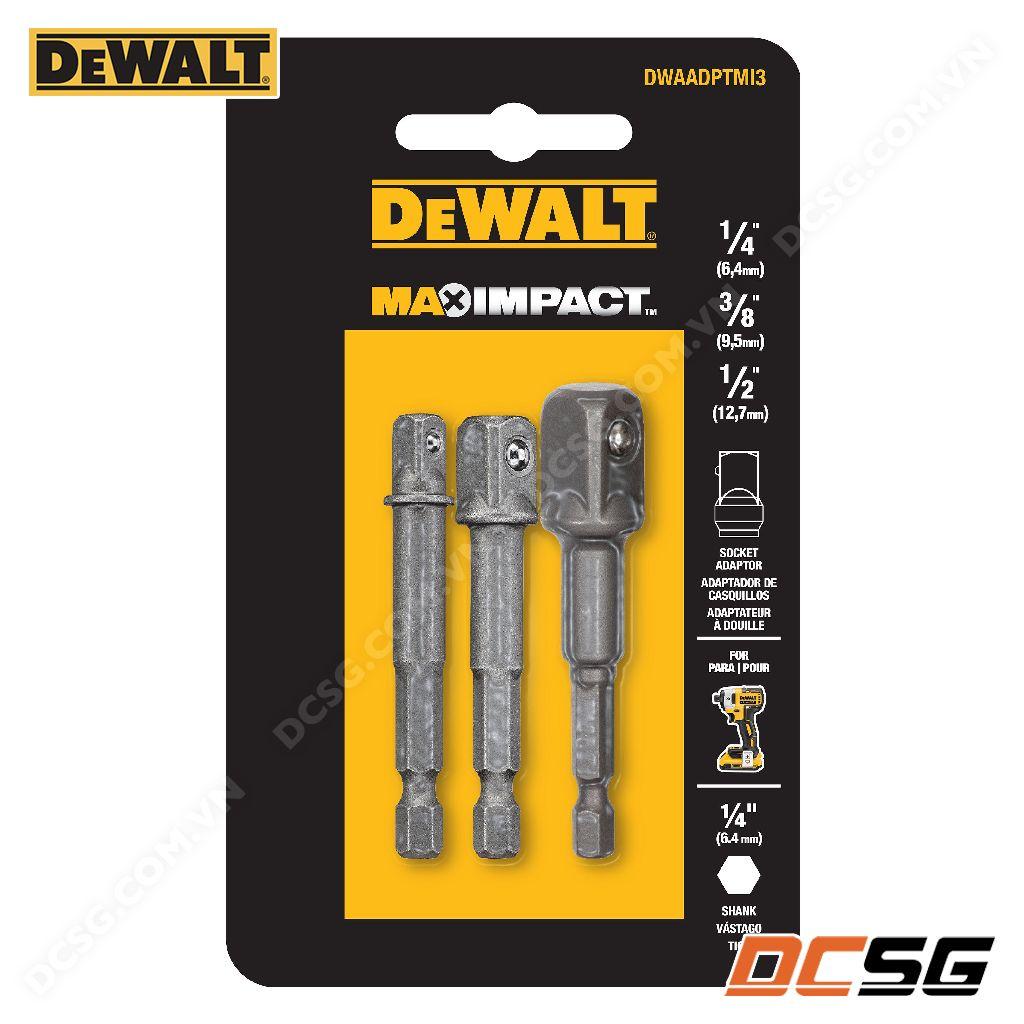 Đầu chuyễn vít sang đầu bu lông 1/4"-3/8"-1/2" DEWALT MAXIMPACT | DCSG
