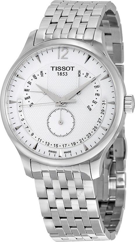 Đồng Hồ Nam Dây Thép Không Gỉ Tissot T063.637.11.037.00 (42mm) - Trắng