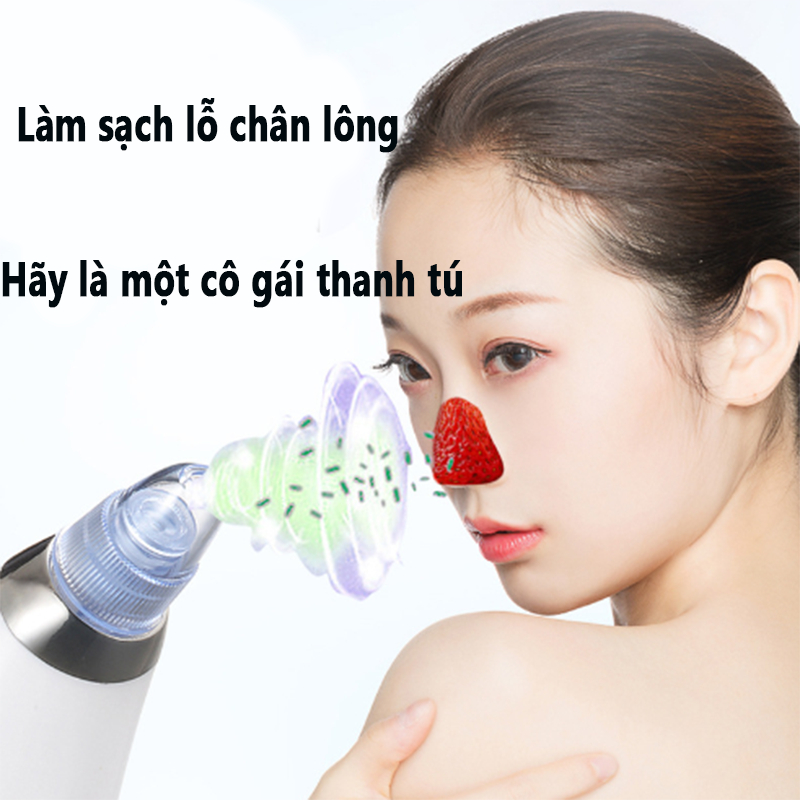 Máy Hút Mụn Đầu Đen Làm Sạch Lỗ Chân Lông Điện Nhanh Chóng, Hiệu Quả