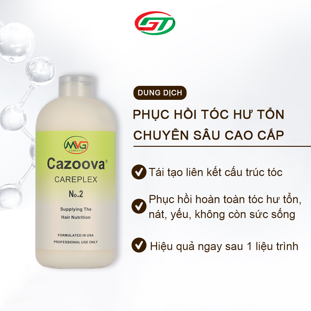 Dầu xả phục hồi tóc hư tổn, dưỡng tóc nhuộm Cazoova Careplex No.2 300ML &amp; 700ML
