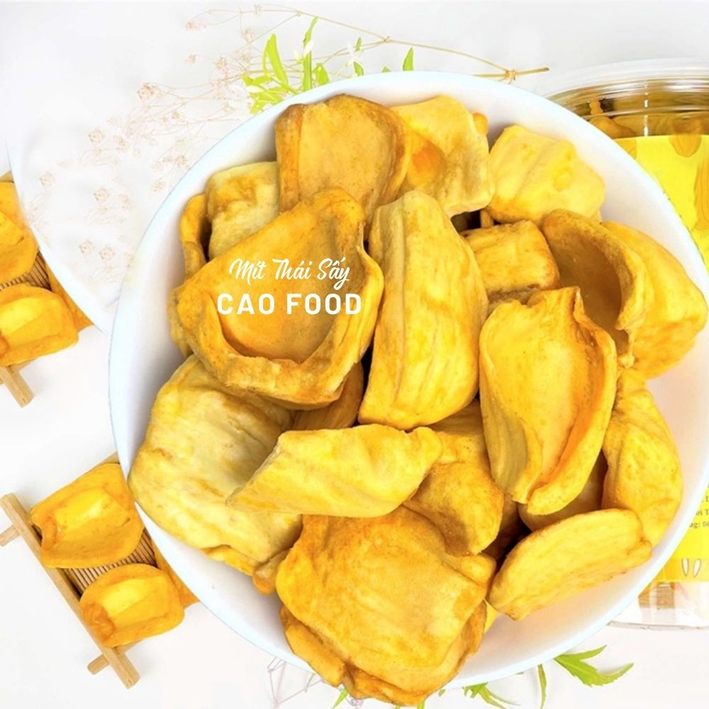 Mít thái sấy giòn CAO Food từ mít Thái tự nhiên 100% sấy giòn công nghệ cao, chất lượng ăn là ghiền!