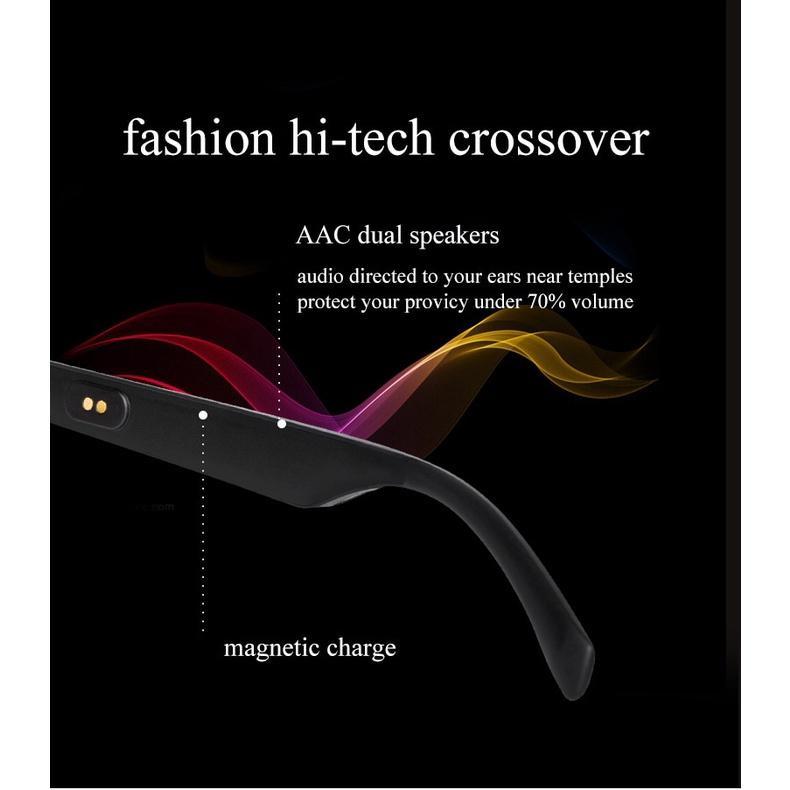 Kính Mát Kết Nối Bluetooth 5.0 Thông Minh Có Thể Nghe Gọi Kèm Ống Kính Cho IOS Android