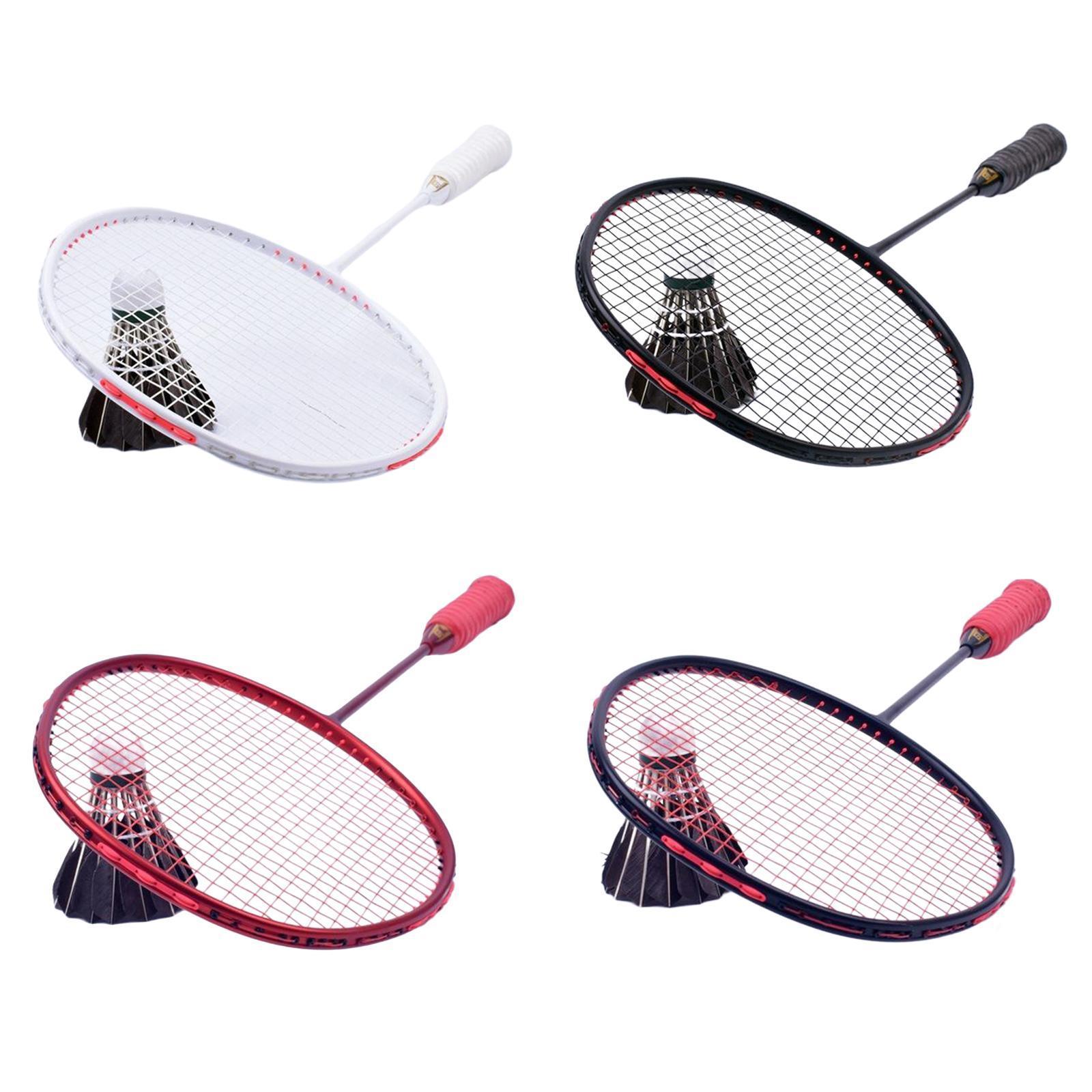 Badminton Racket   Fiber Badminton Racket Professional Racket Badminton String with Storage Bag And Tennis Grip for Sports