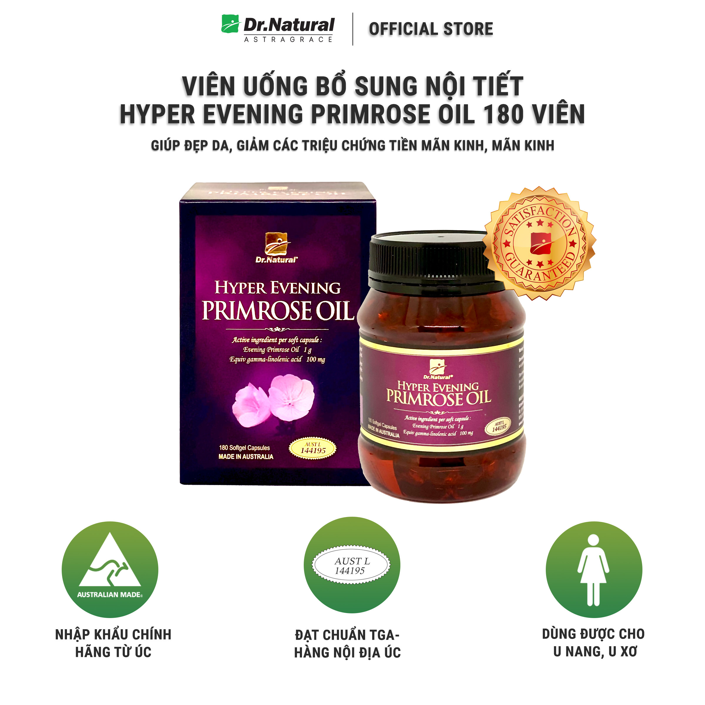 DR NATURAL HYPER EVENING PRIMROSE OIL  180 VIÊN