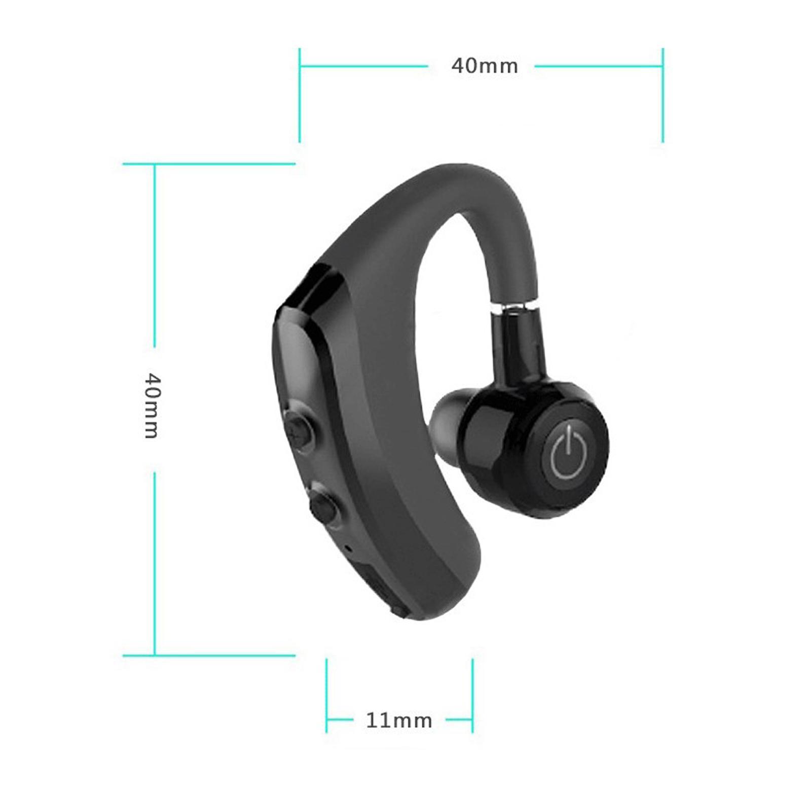 Bluetooth Earpieces noise Cancelling for Smartphones Driving Travel Black