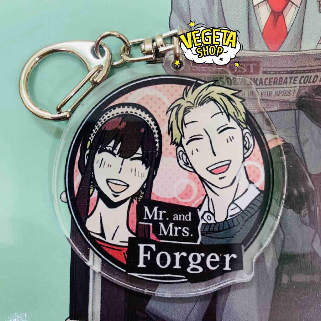 Móc khóa Acrylic Mica 2 mặt - Spy X Family - Anya Loid Forger Yor Briar Gấu bông sư tử Kimera Chú chó Bond - Móc đeo
