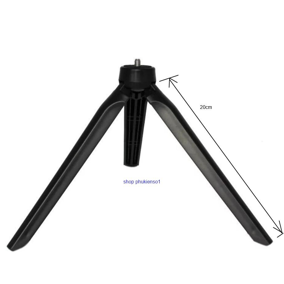 Tripod giá đỡ đèn live stream máy ảnh gậy tự sướng ren kim loại cao cấp