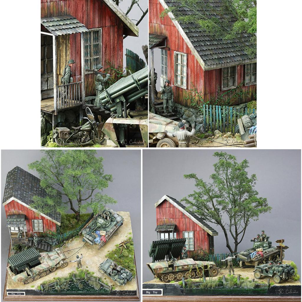Gỗ Nhà Bộ Dụng Cụ-1/35 Quy Mô Chiếc Lược Ngà Cảnh Quân Sự Cát Bàn Chế Độ Xây Dựng