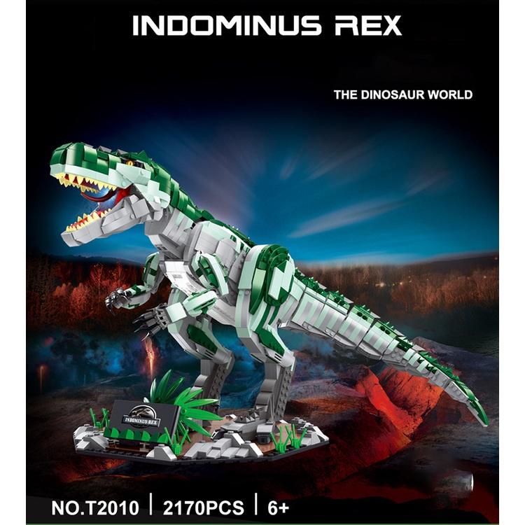 Đồ chơi Lắp ráp Khủng Long ăn thịt Indominus Rex, Gaomisi 2010 Xếp hình thông minh, Sách hướng dẫn chi tiết, Nhựa ABS