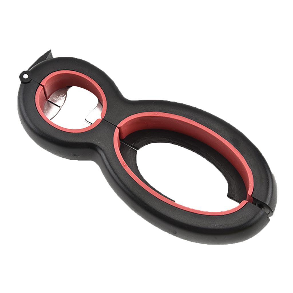 Multi Bottle Opener Jar Can Kitchen Manual Lid Opener Tool Gadgets Black