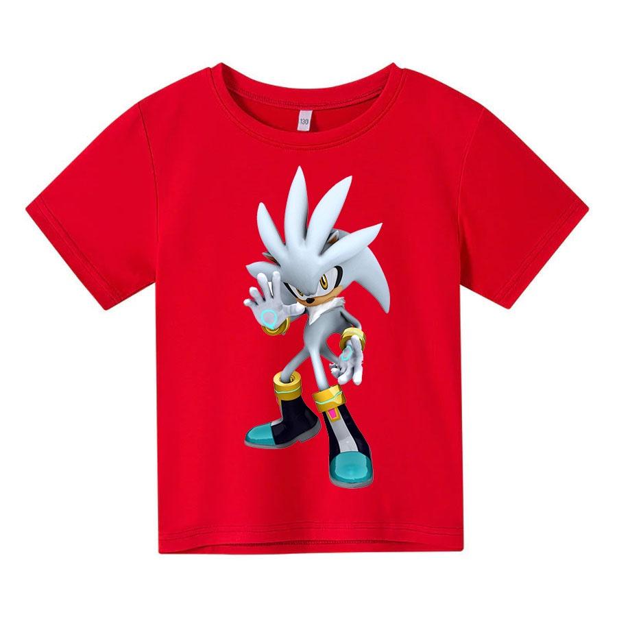 Áo thun trẻ em Sonic Bạc SIêu Cool, Có size người lớn, King Cotton