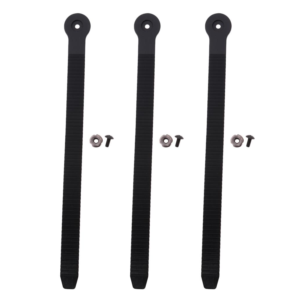3pcs PU Inline Skating Strap Belt Kit Roller Boot Shoes T Shape Parts Accessories