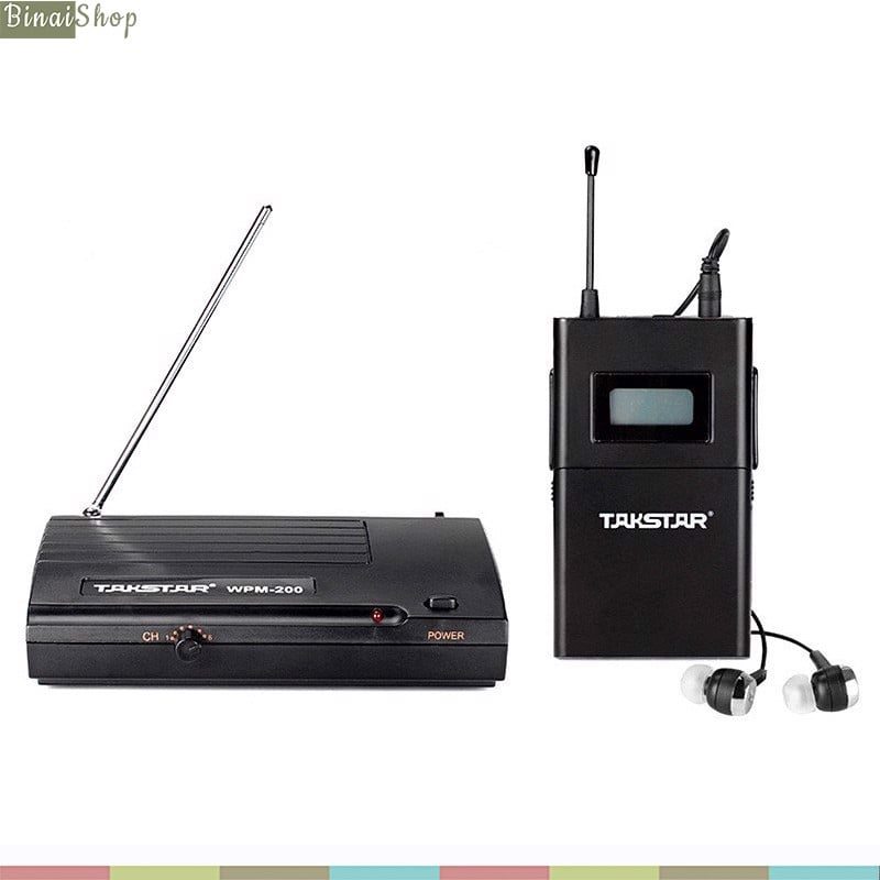 Takstar WPM-100 / WPM-200 / WPM-300 - Tai Nghe Kiểm Âm Không Dây UHF Cho Sân Khấu, Hội Trường, Phòng Thu- Hàng chính hãng