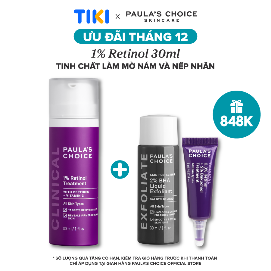 Tinh Chất Chống Nám Và Nếp Nhăn Độc Đáo Paulas Choice Clinical 1 Retinol Treatment 30Ml
