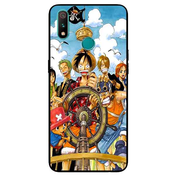 Ốp Lưng in cho Realme 3 Pro Mẫu Băng Mũ Rơm - Hàng Chính Hãng